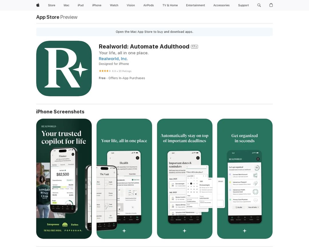 Realworld: Automate Adulthood