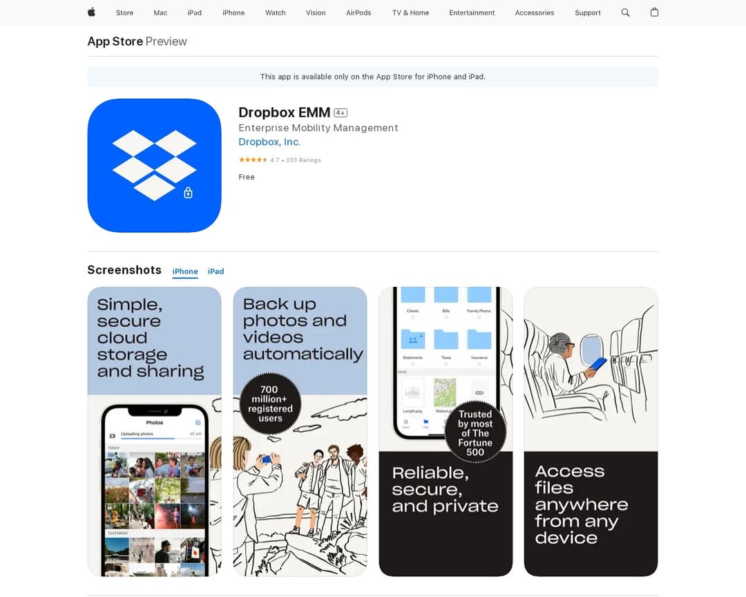 Dropbox EMM