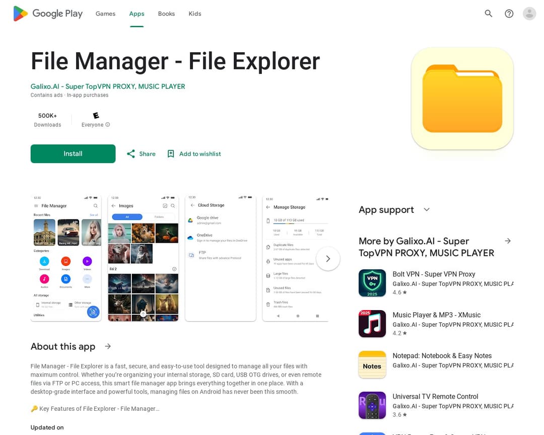 File Manager - File Explorer