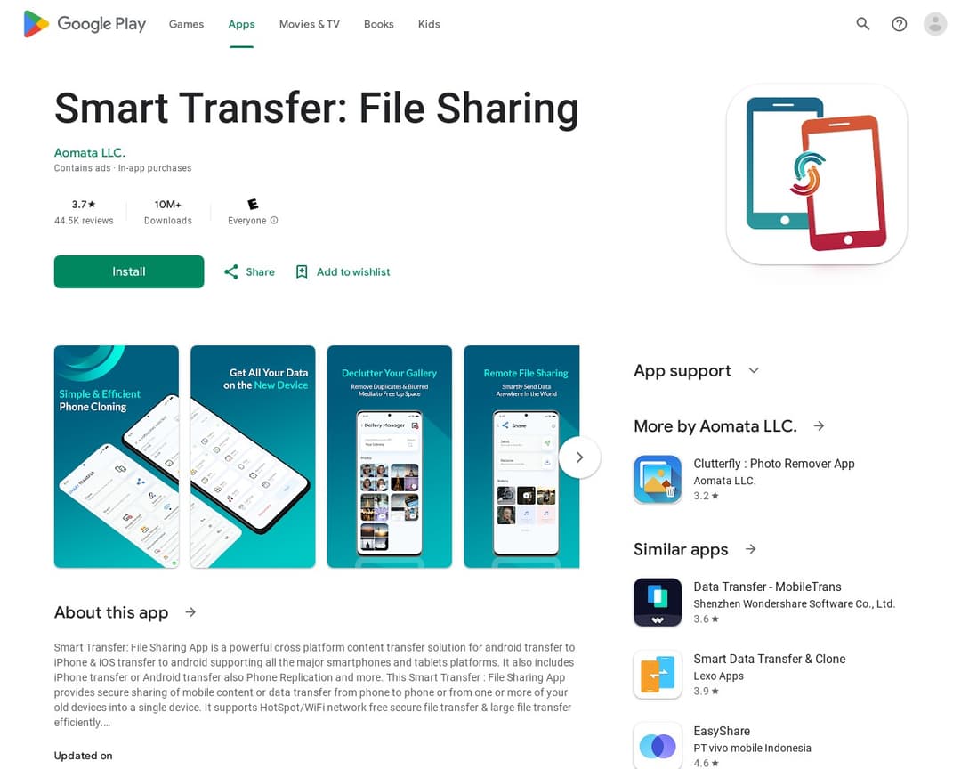 Smart Transfer: File Sharing