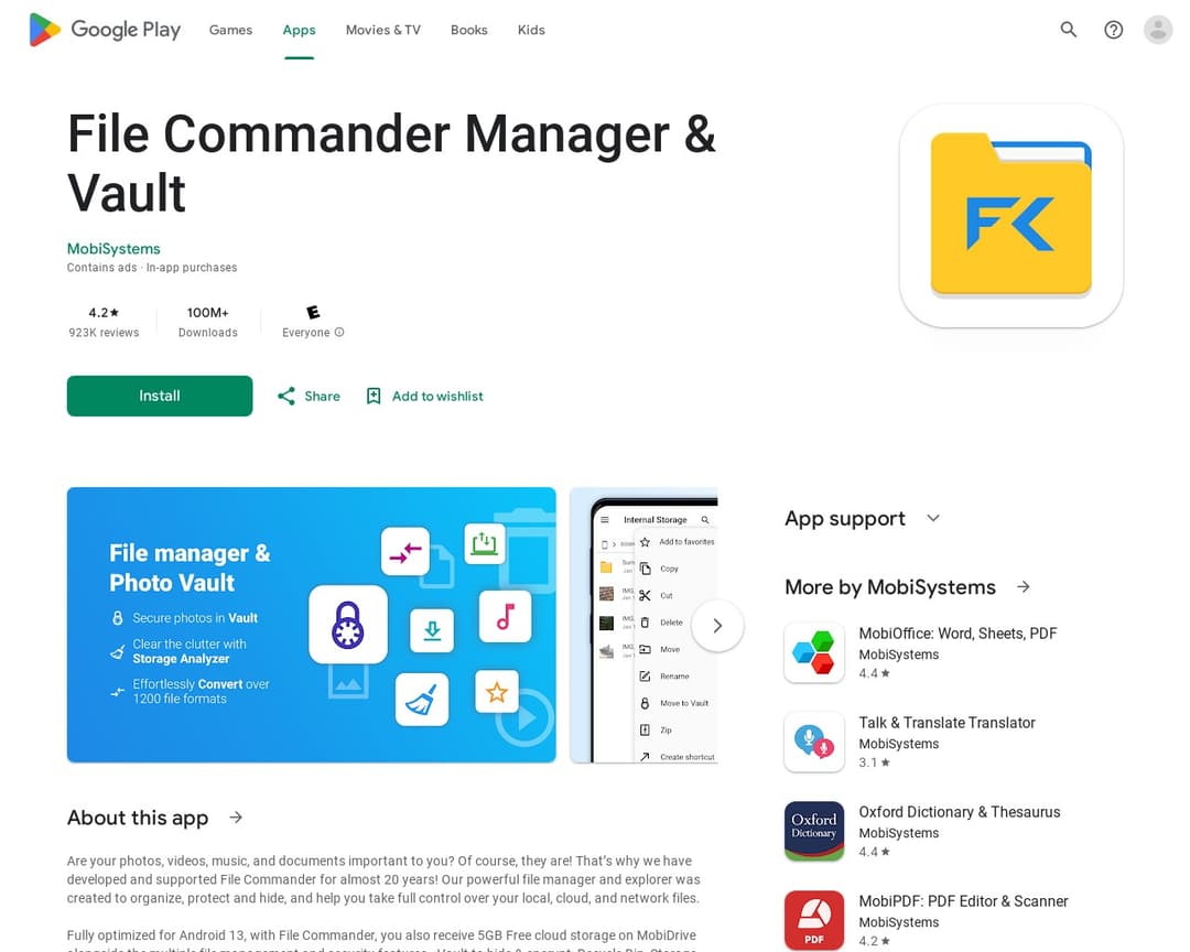 File Commander Manager & Vault