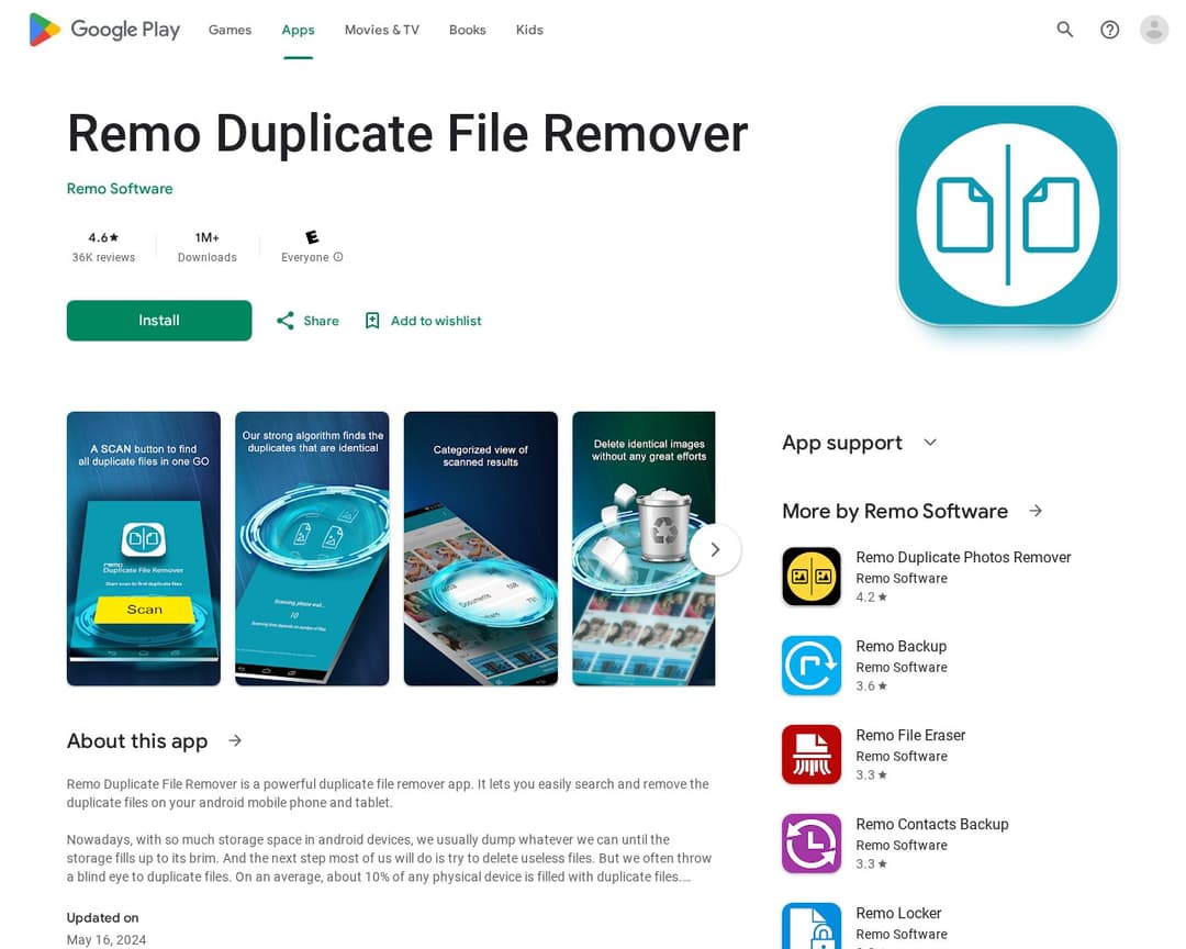Remo Duplicate File Remover