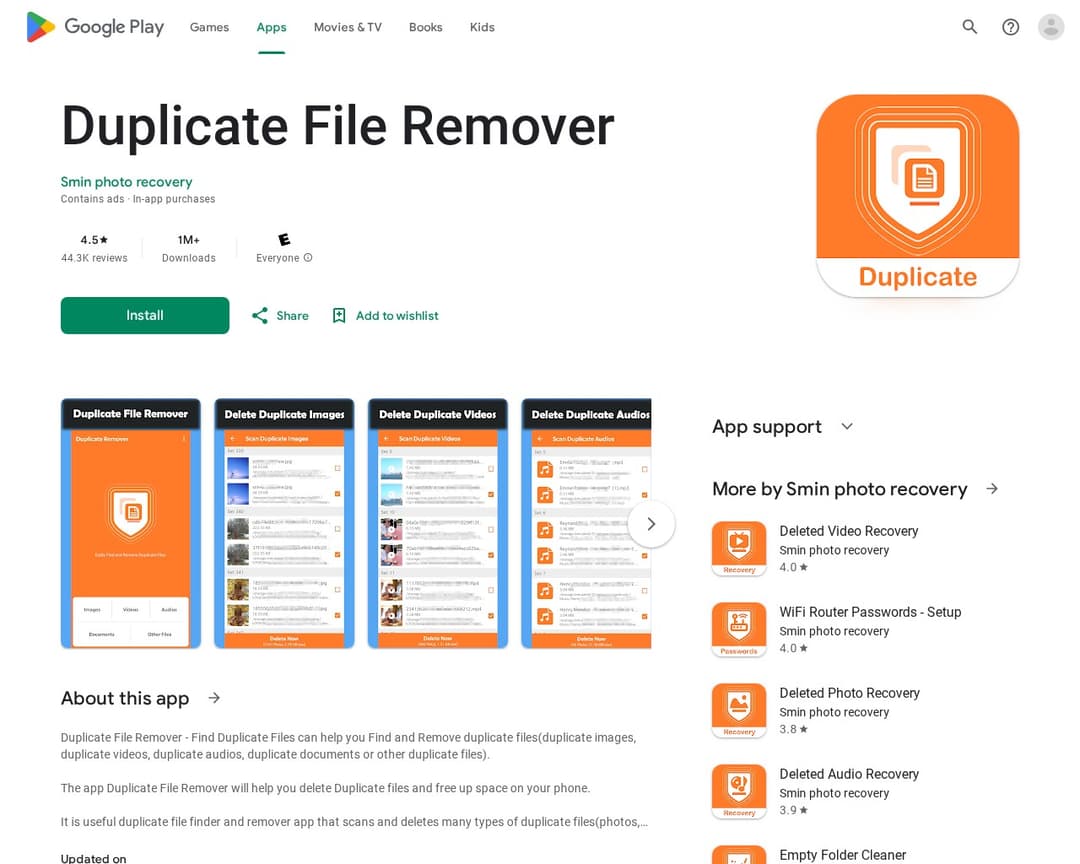 Duplicate File Remover