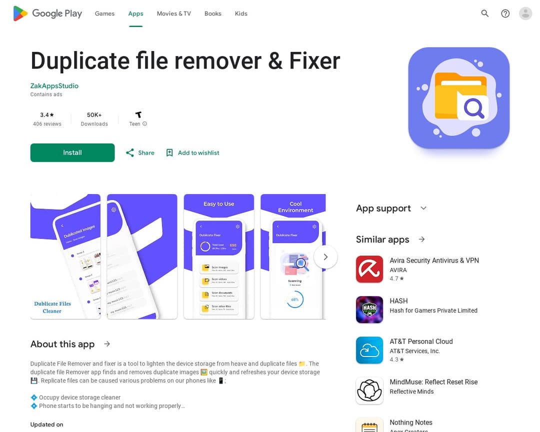 Duplicate file remover & Fixer