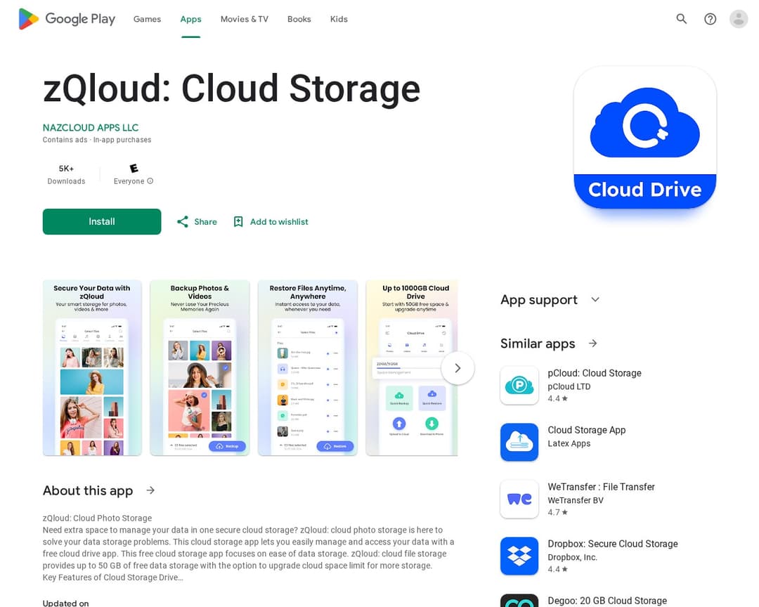 zQloud: Cloud Storage