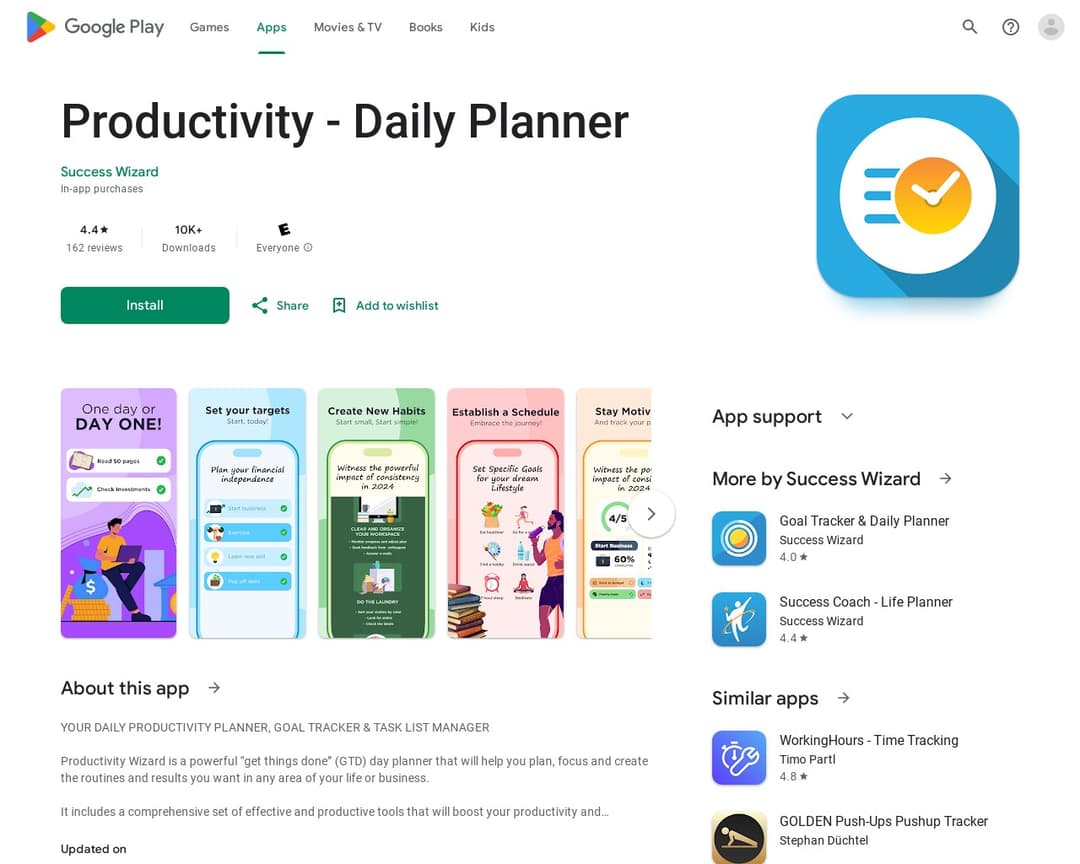 Productivity - Daily Planner