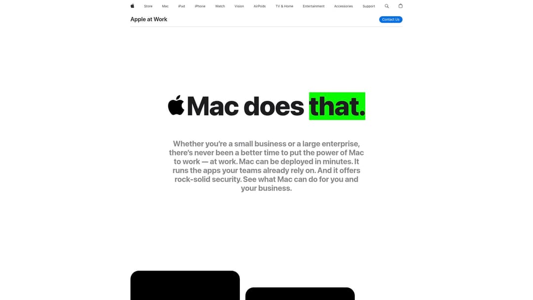 Mac for Business