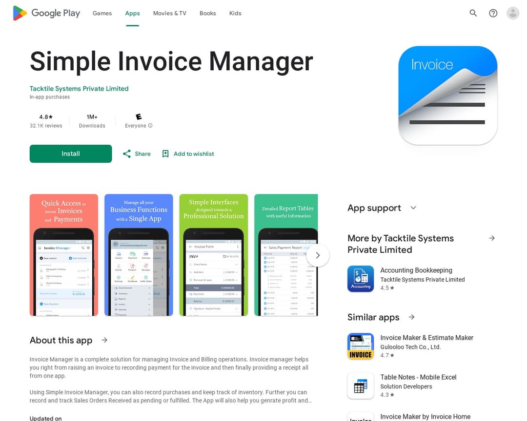 Simple Invoice Manager