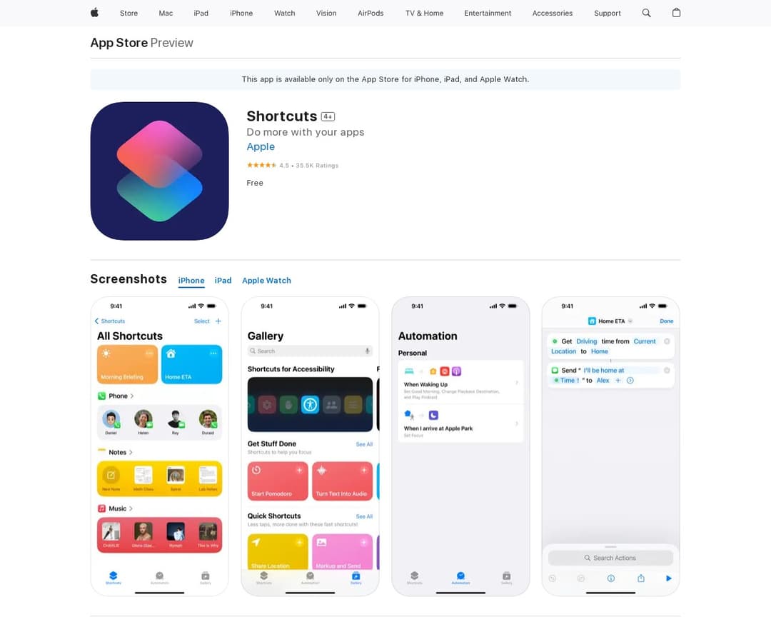Shortcuts