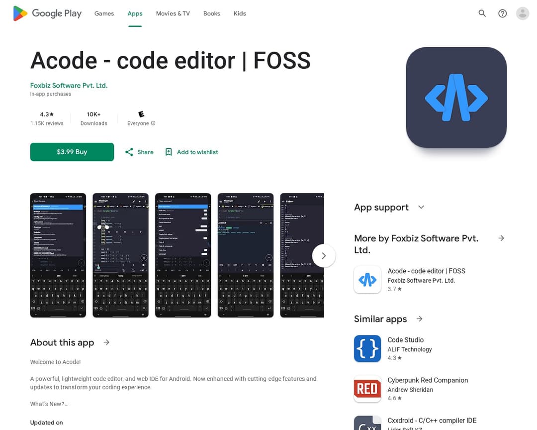 Acode - code editor | FOSS