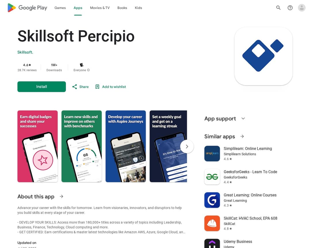 Skillsoft Percipio