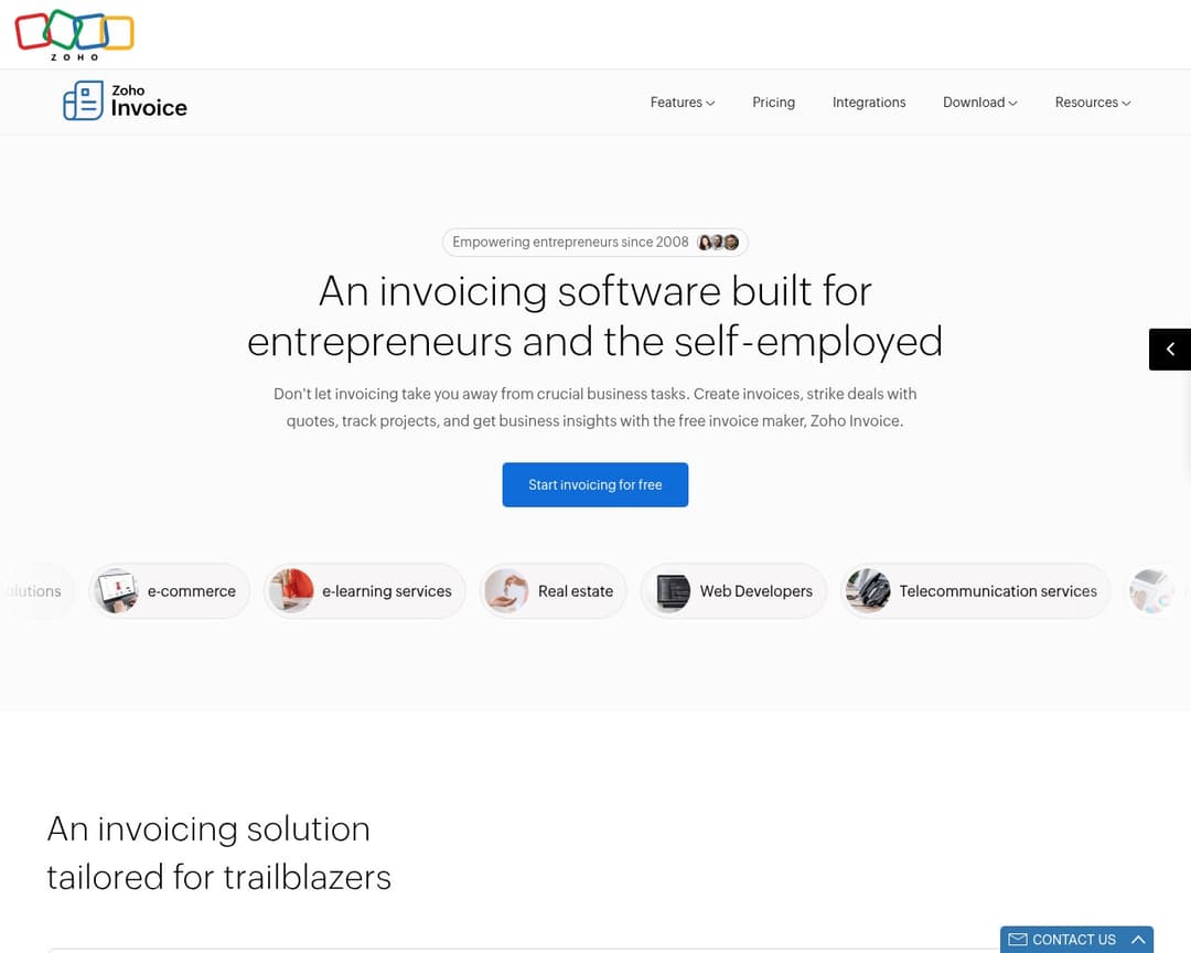 Zoho Invoice