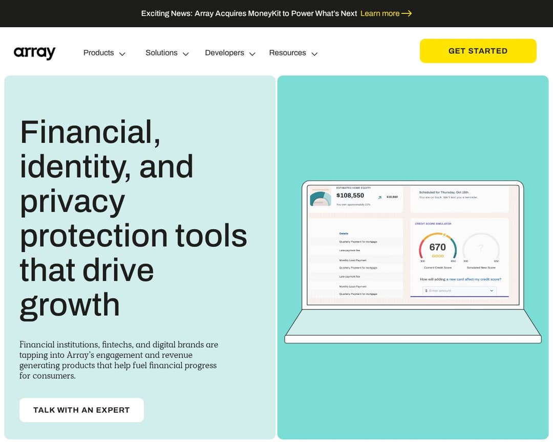 Array: Embedded Finance Products Platform