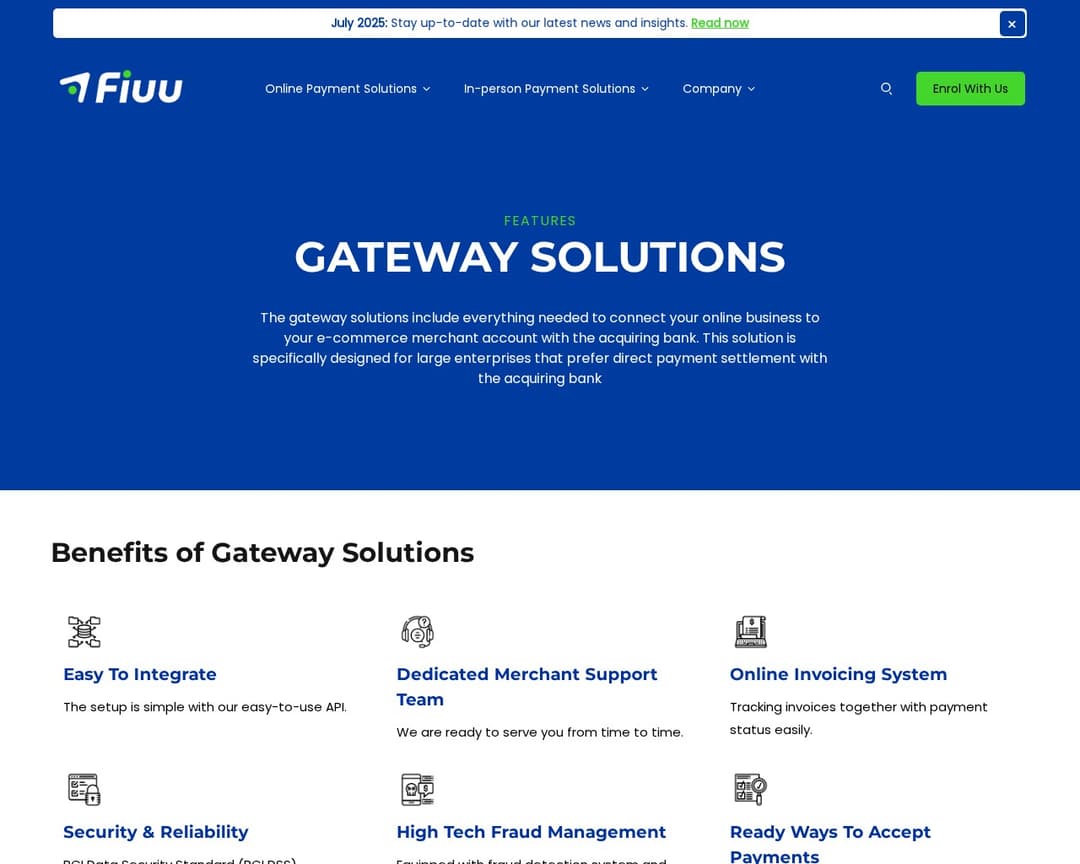 Fiuu Gateway Solutions