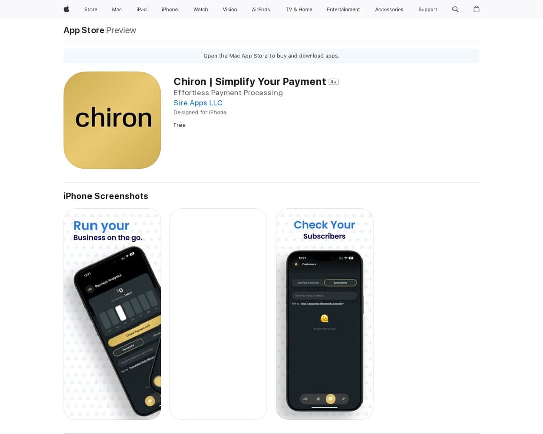 Chiron | Simplify Your Payment