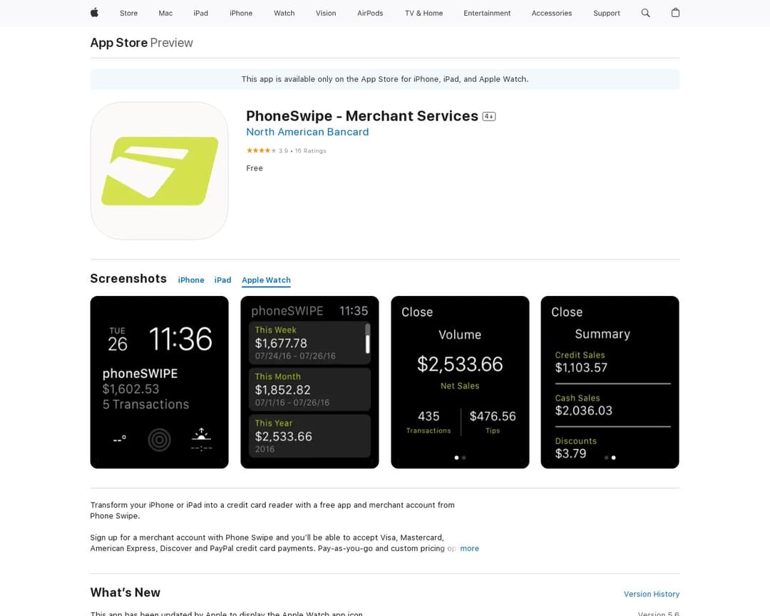 PhoneSwipe - Merchant Services