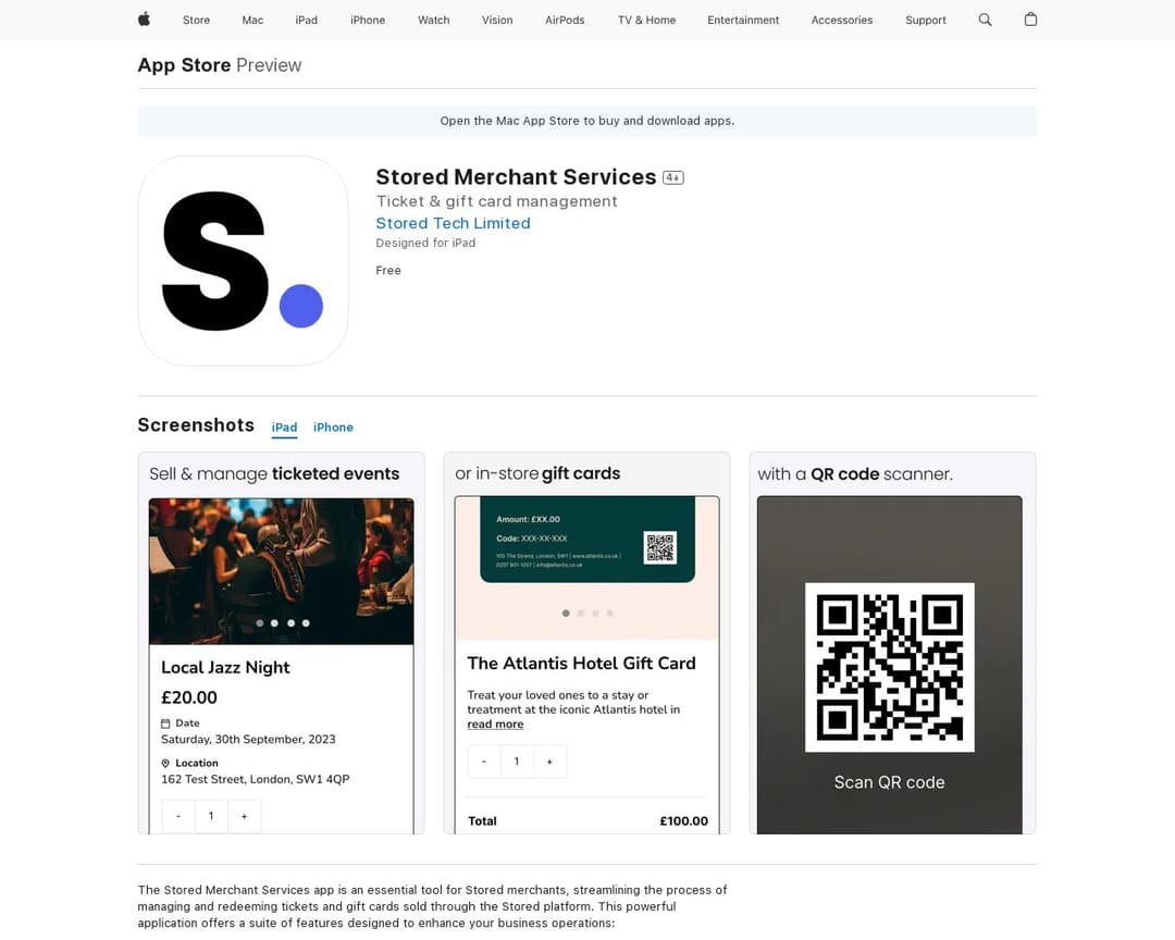 Stored Merchant Services