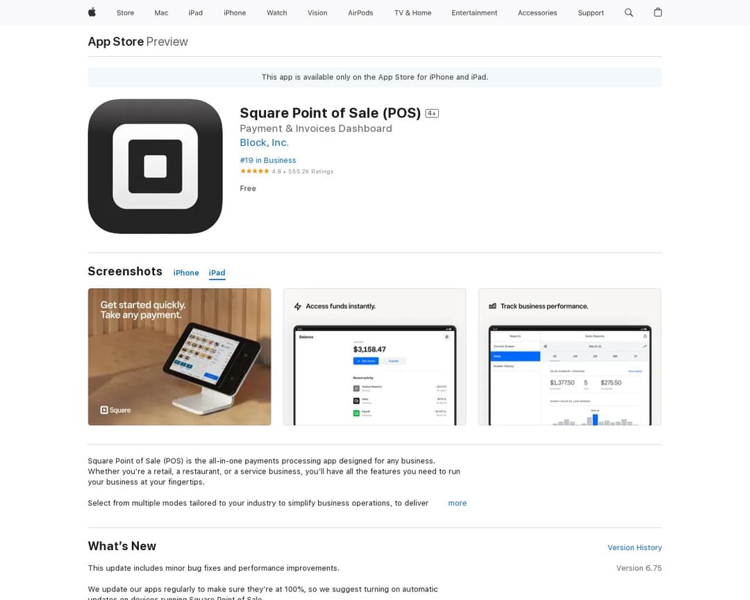 Square Point of Sale (POS)