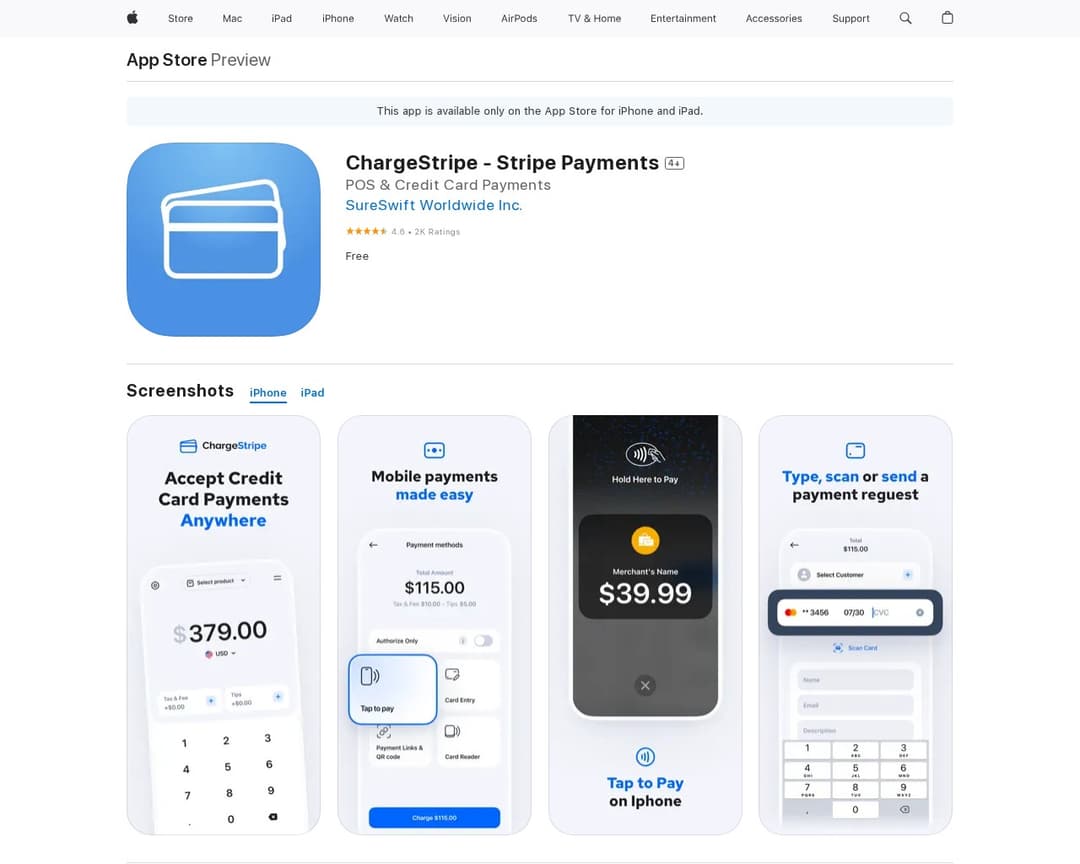 ChargeStripe - Stripe Payments