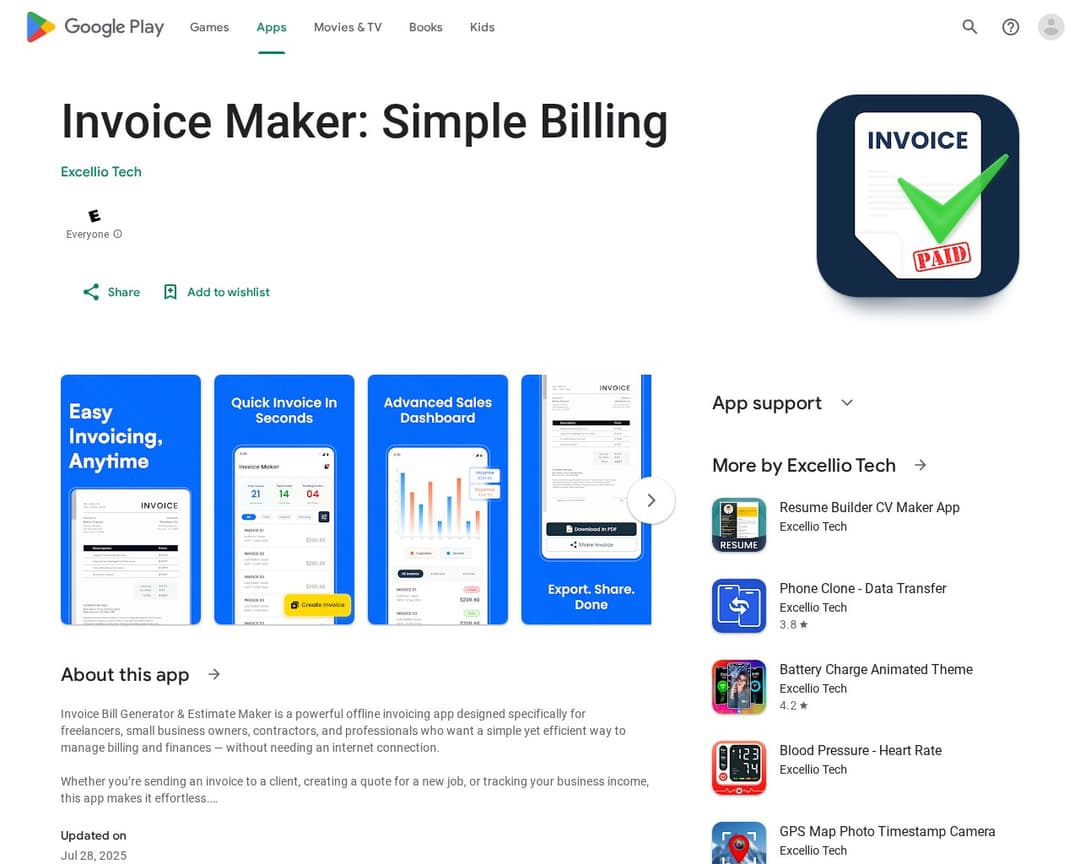 Invoice Maker: Simple Billing