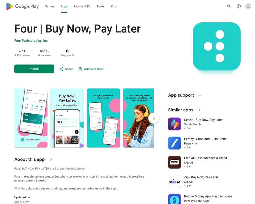 Four | Buy Now, Pay Later