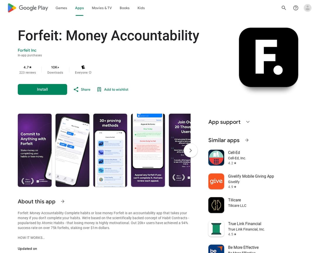 Forfeit: Money Accountability