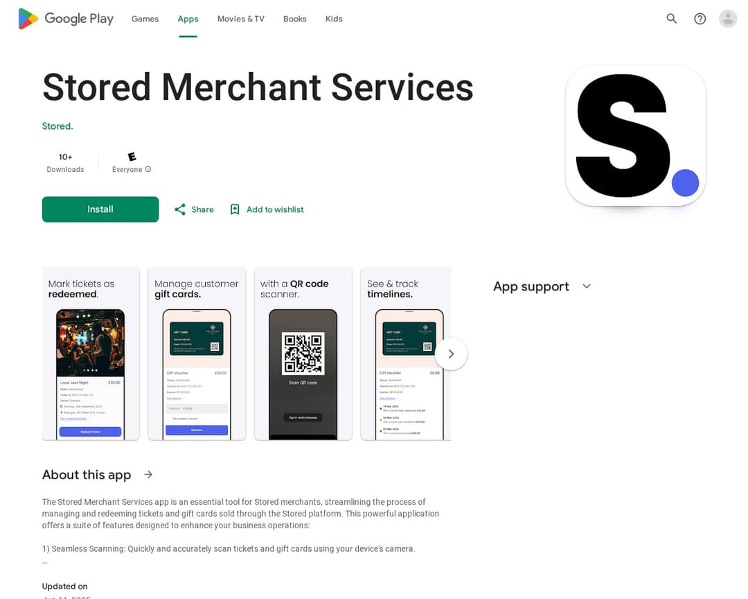 Stored Merchant Services