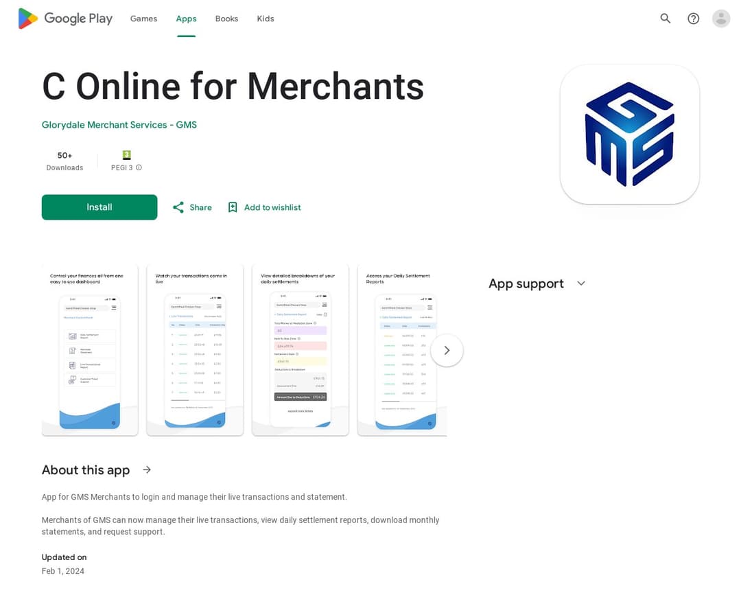 C Online for Merchants