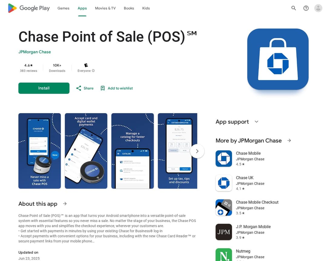 Chase Point of Sale (POS)℠
