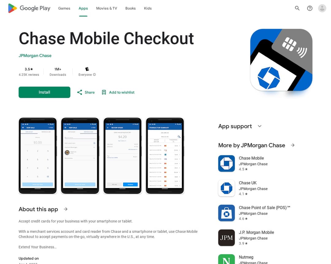 Chase Mobile Checkout