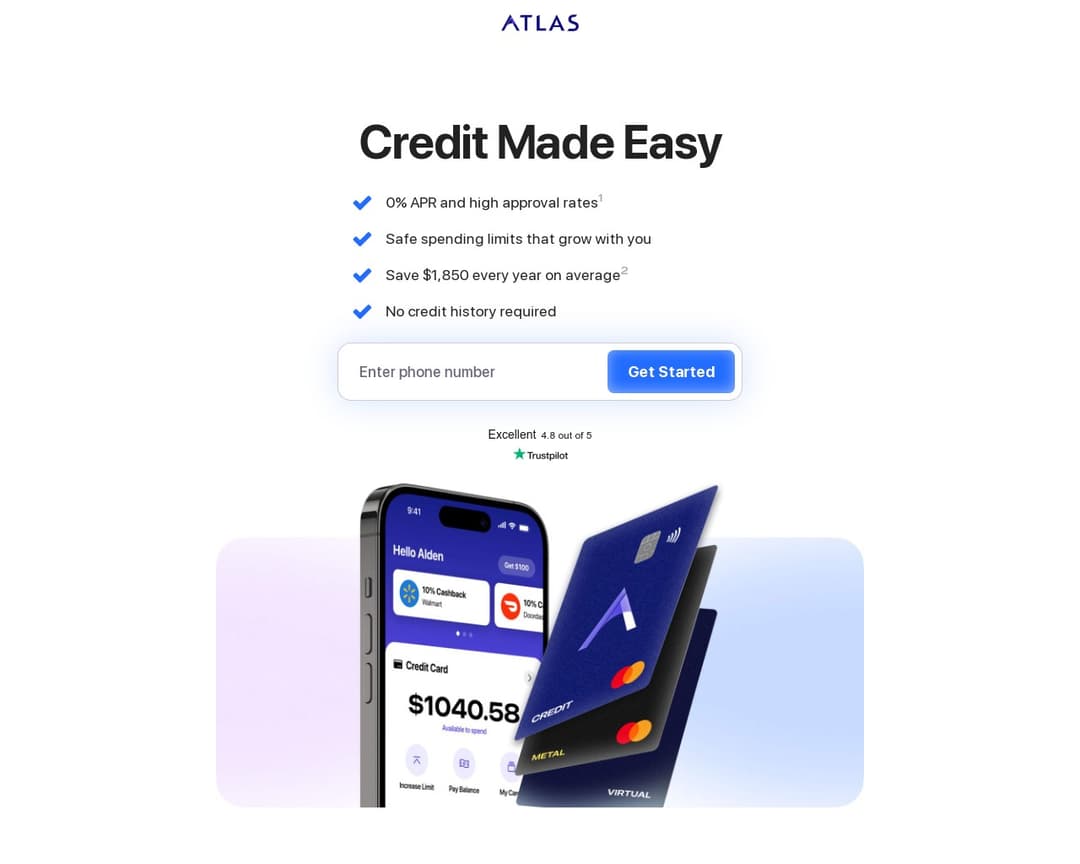 Atlas Financial Website