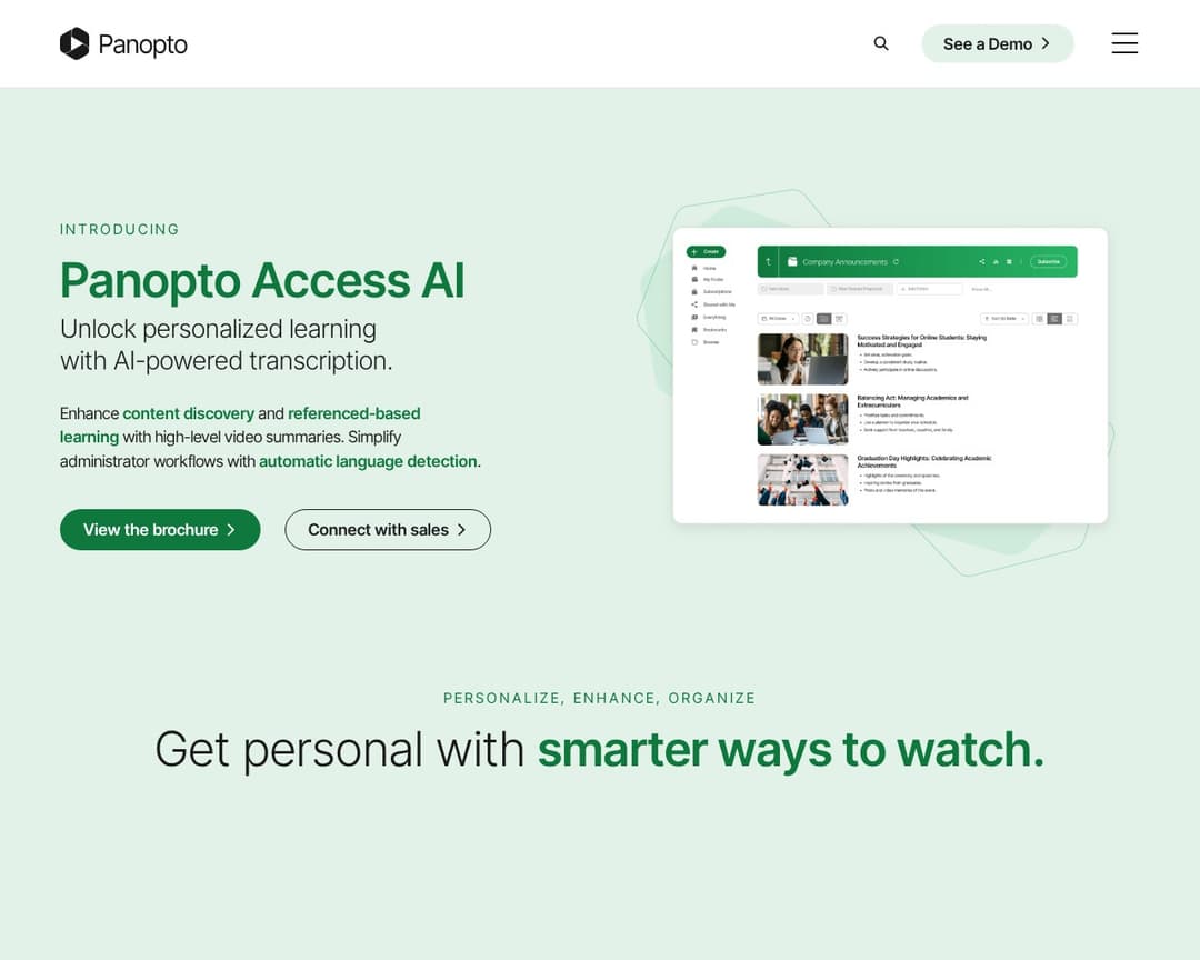 Panopto Access AI