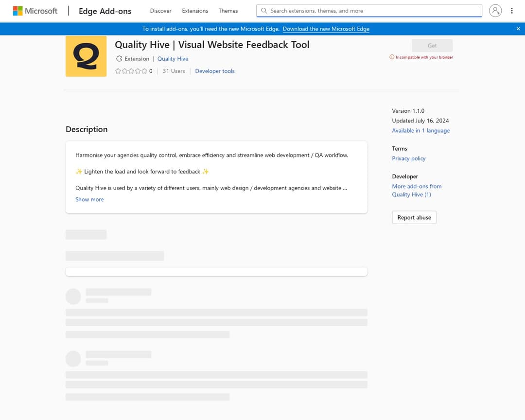 Quality Hive | Visual Website Feedback Tool