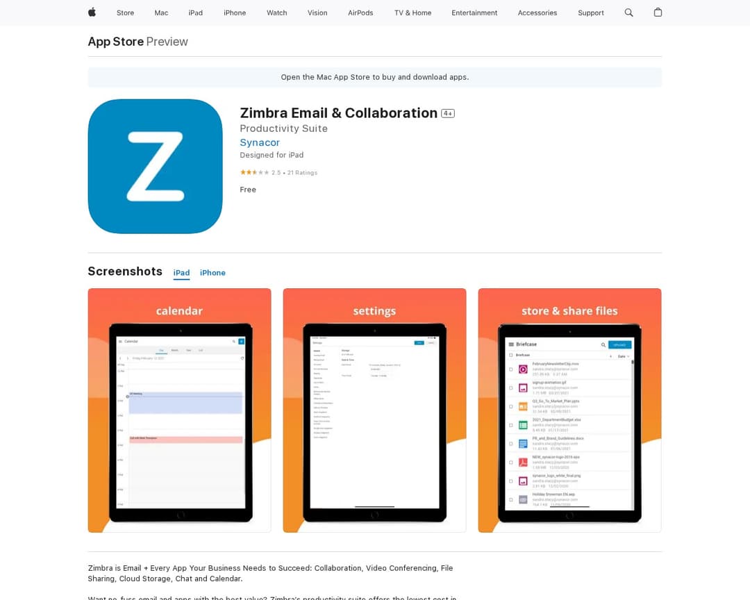 Zimbra Email & Collaboration