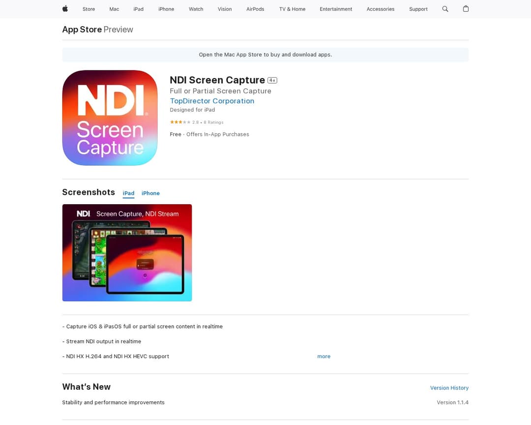 NDI Screen Capture