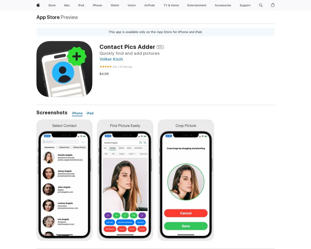 Contact Pics Adder