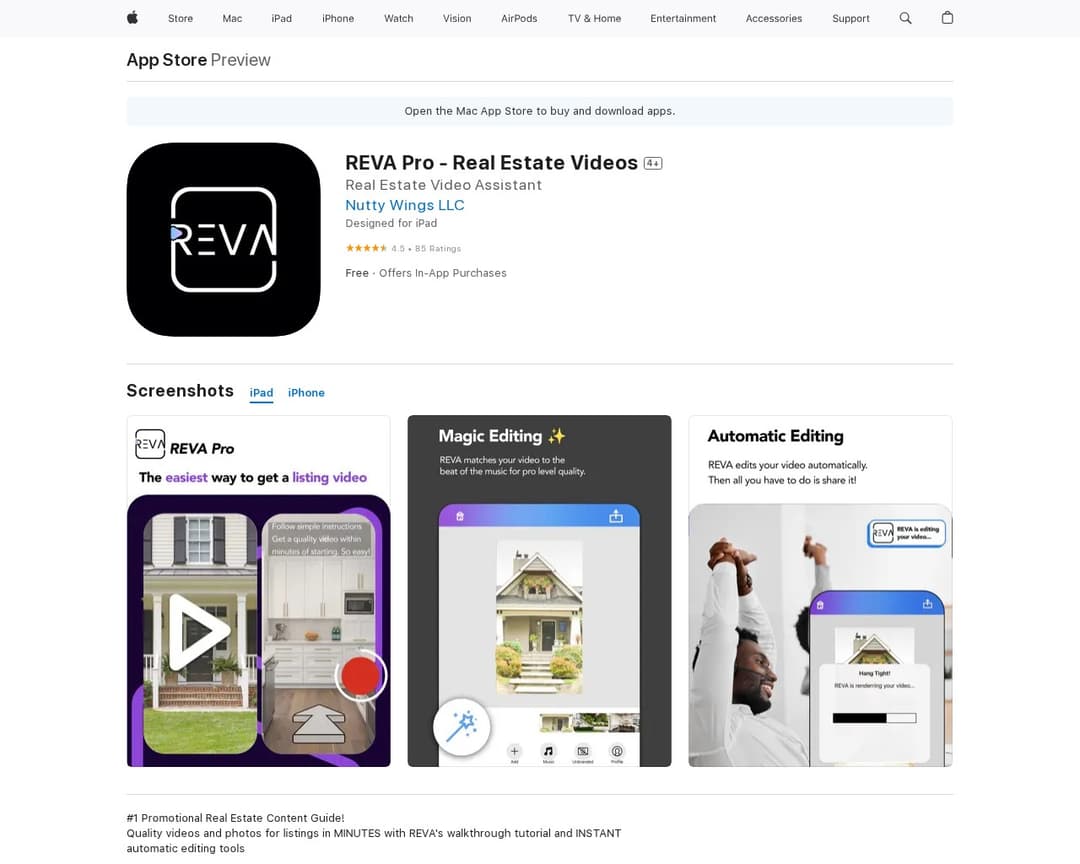 REVA Pro - Real Estate Videos