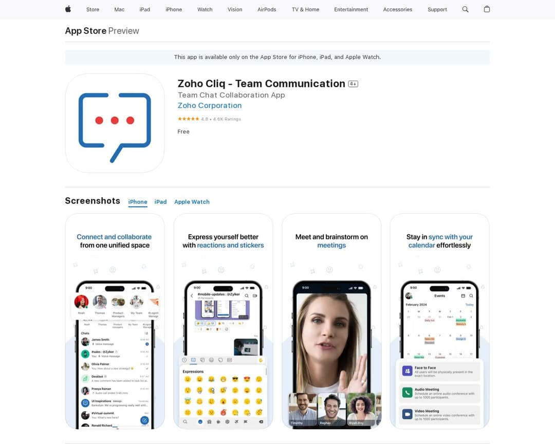 Zoho Cliq - Team Communication