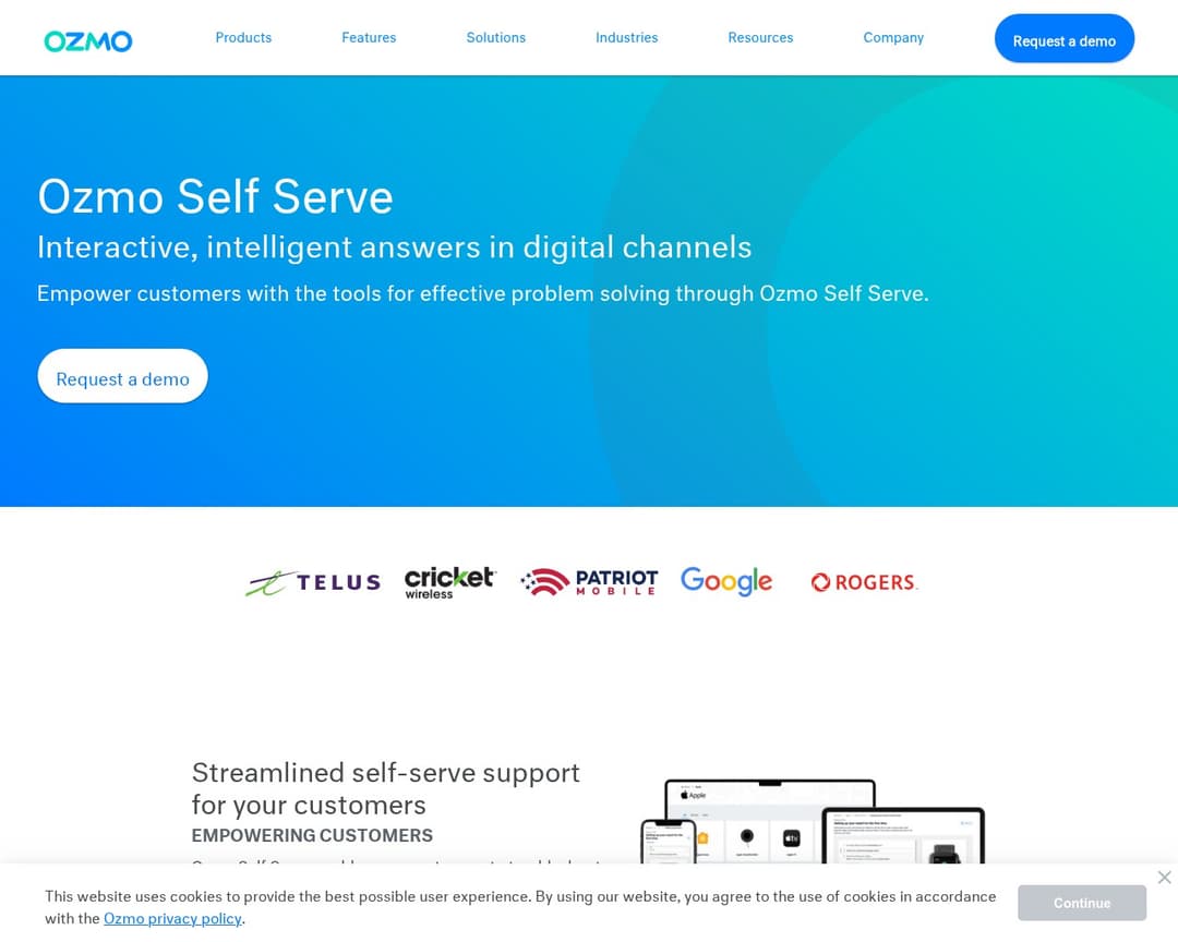 Ozmo Self Serve