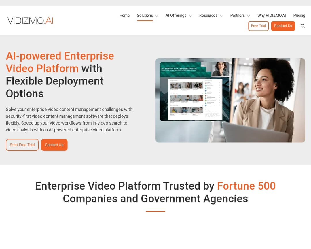 VIDIZMO EnterpriseTube