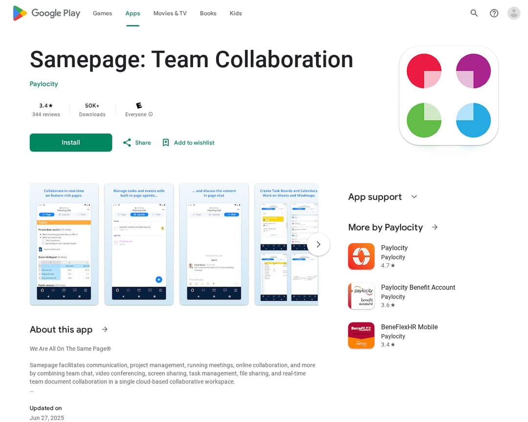 Samepage: Team Collaboration