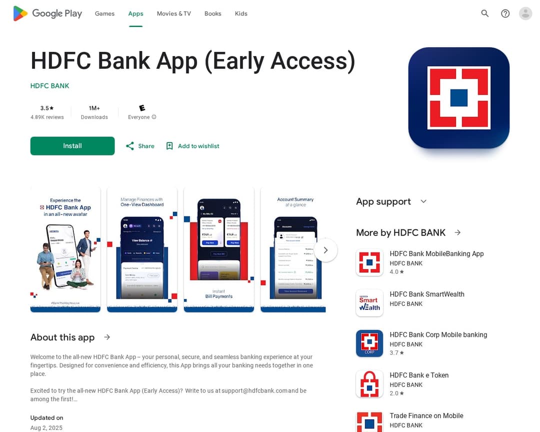 HDFC Bank App (Early Access)