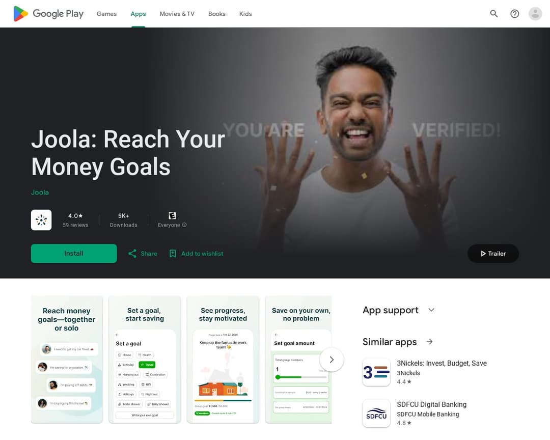 Joola: Reach Your Money Goals