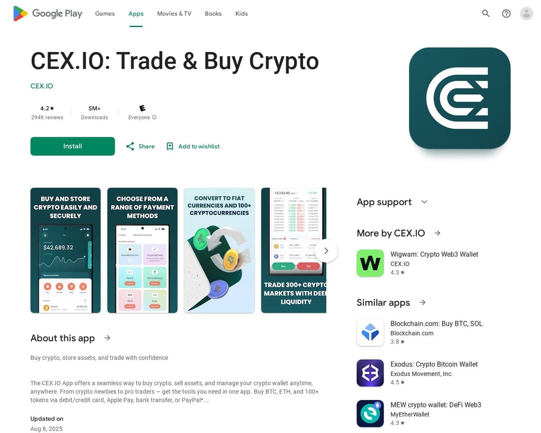 CEX.IO: Trade & Buy Crypto