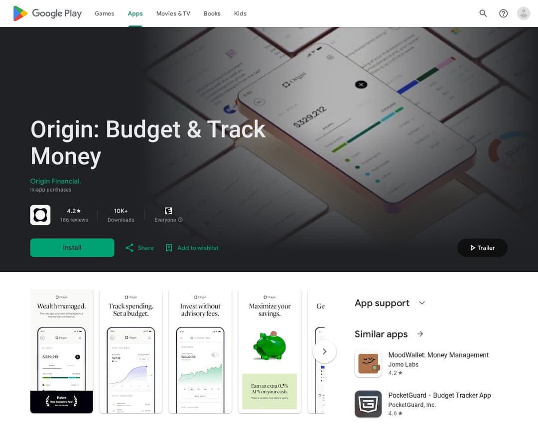 Origin: Budget & Track Money