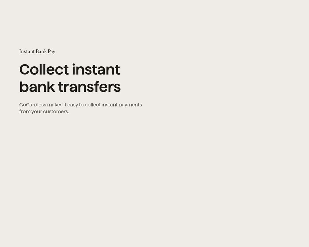 GoCardless Instant Bank Pay