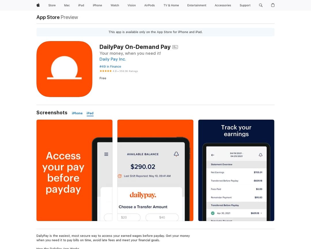 DailyPay On-Demand Pay