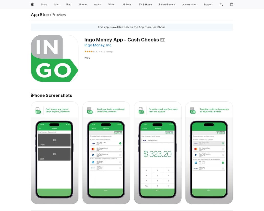 Ingo Money App - Cash Checks