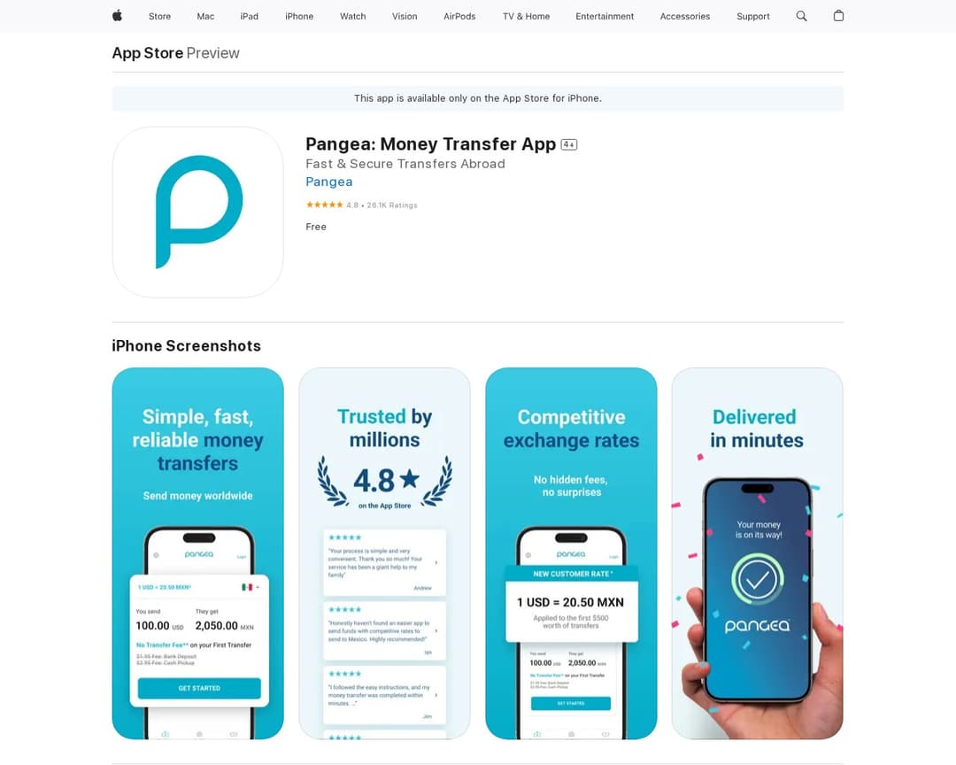 Pangea: Money Transfer App