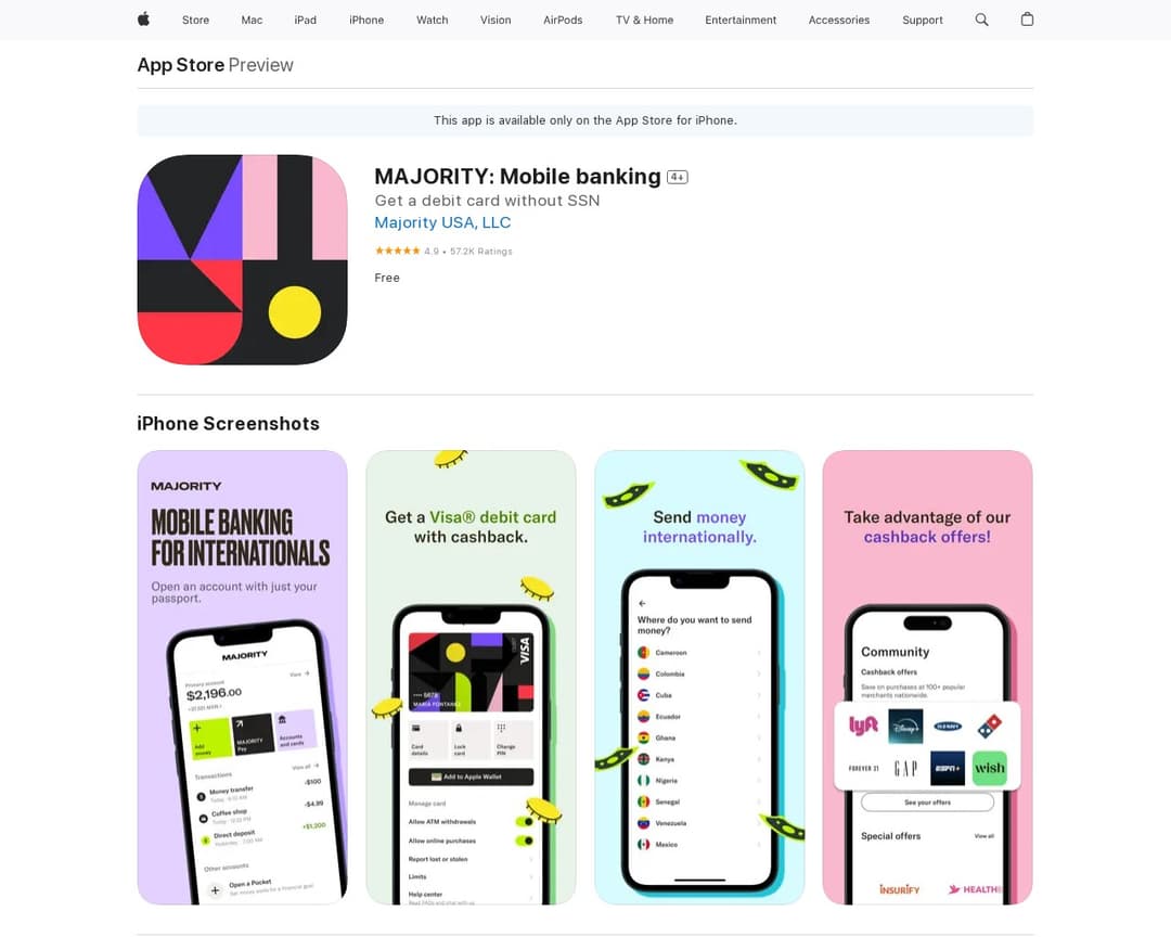 MAJORITY: Mobile banking